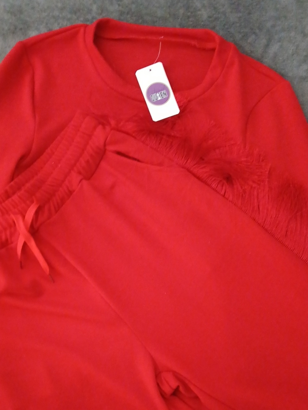 Extremely Queen Bright Red Crewneck Top